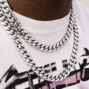 SILVER LA HAVANA CUBAN LINK NECKLACE